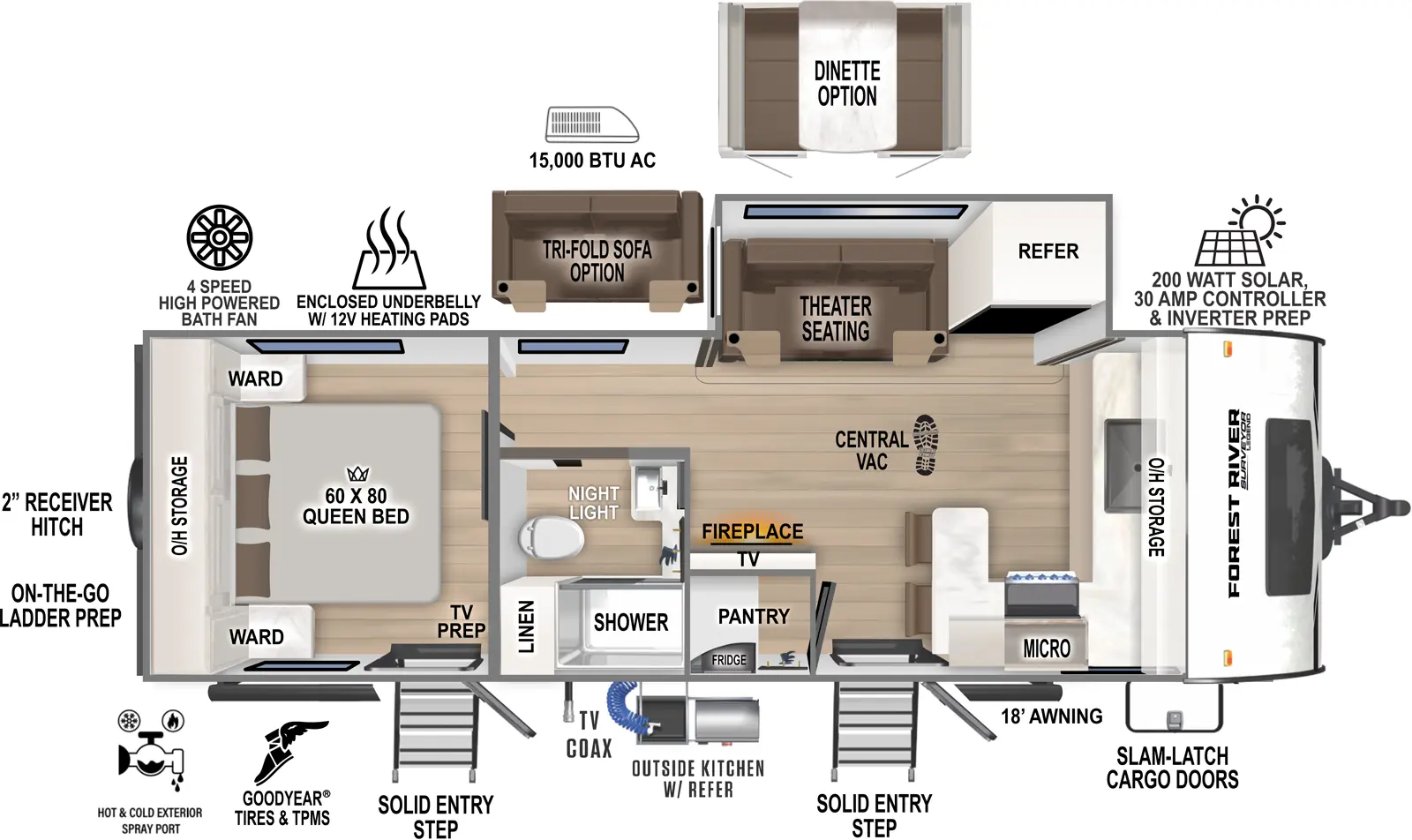Surveyor Legend 235FKLE - DSO Floorplan